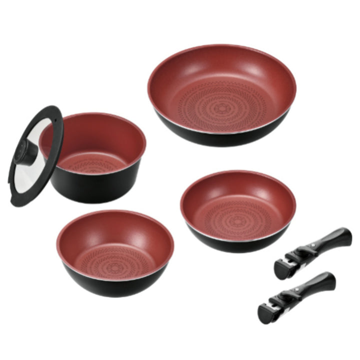 フライパン7点セットAIH対応クックサイン取っ手付きガラス蓋付きクックウェア3点セットA取っ手が取れる