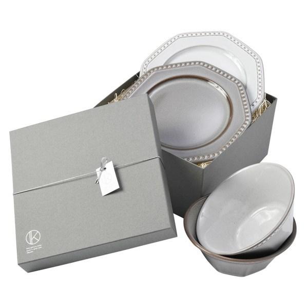 ギフトセット 食器 プレート ボウル ペアギフト Roots Colline 磁器
