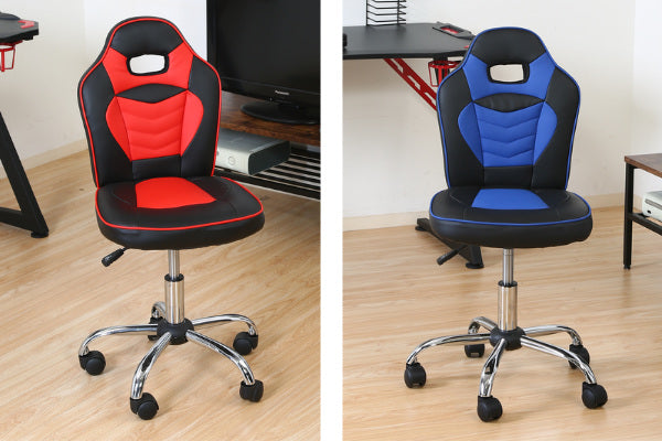 デスクチェア子供座面高44～52cm高さ調整レーシングチェア子供用キッズキャスターチェアチェア椅子