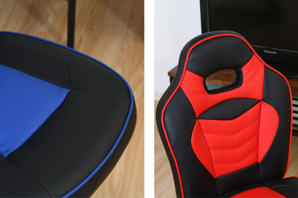 デスクチェア子供座面高44～52cm高さ調整レーシングチェア子供用キッズキャスターチェアチェア椅子