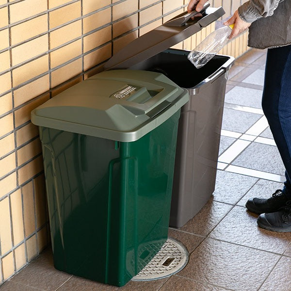 ゴミ箱70L屋外分別ふた付きハンドルロック