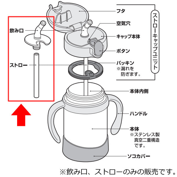 ストローセットストローマグ飲み口ストローFHV-350FJL-350THERMOSサーモス