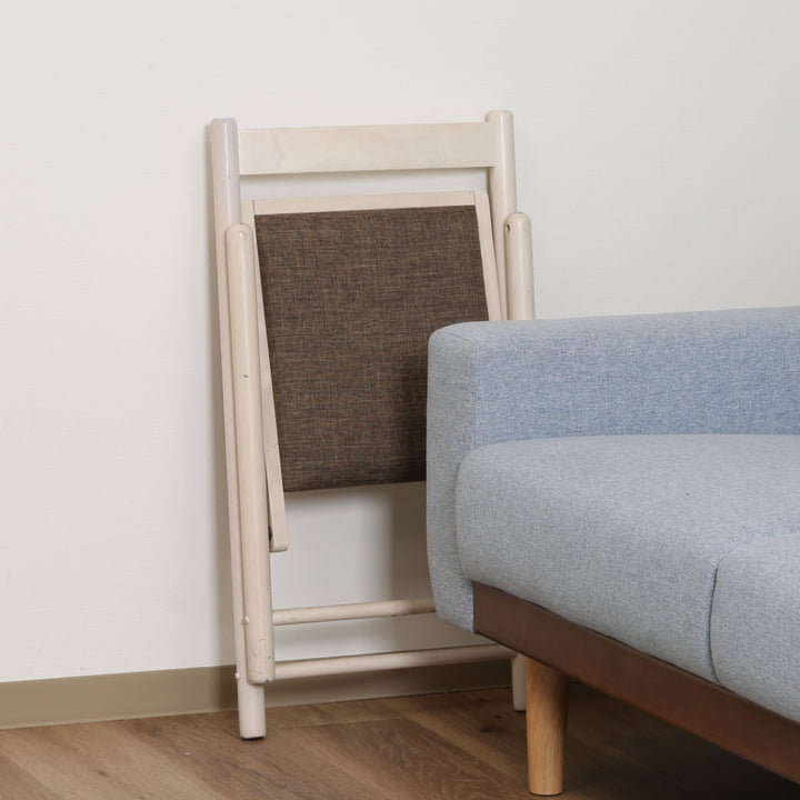 デスクチェア折りたたみ座面高43cm木製