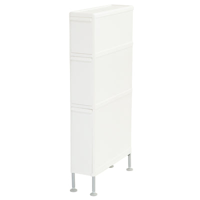 隙間収納 洗面所 段差をまたげる隙間ストッカー 3段 幅14cm