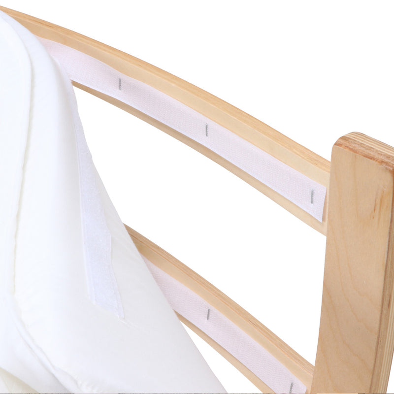 ロッキングチェア座面高48cmリラックスチェア椅子木製ファブリック