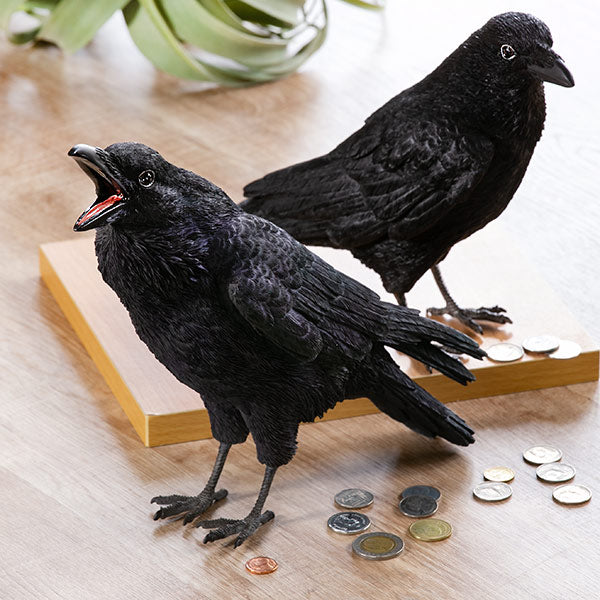 カラス 貯金箱 リアル オブジェ 置物 インテリア – ハウジー