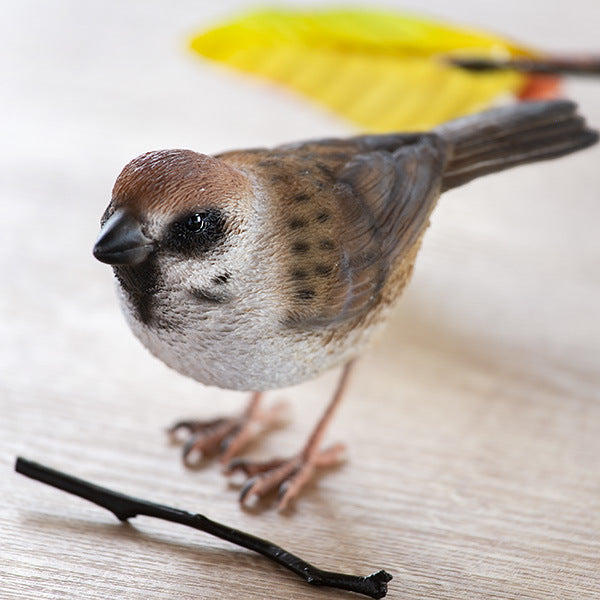 オブジェBIRDIEBILLスズメマグネット付き