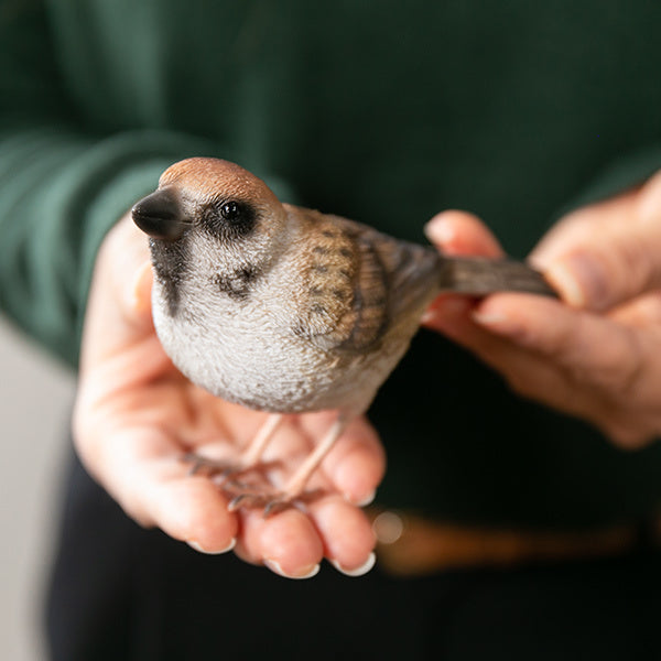 オブジェBIRDIEBILLスズメマグネット付き