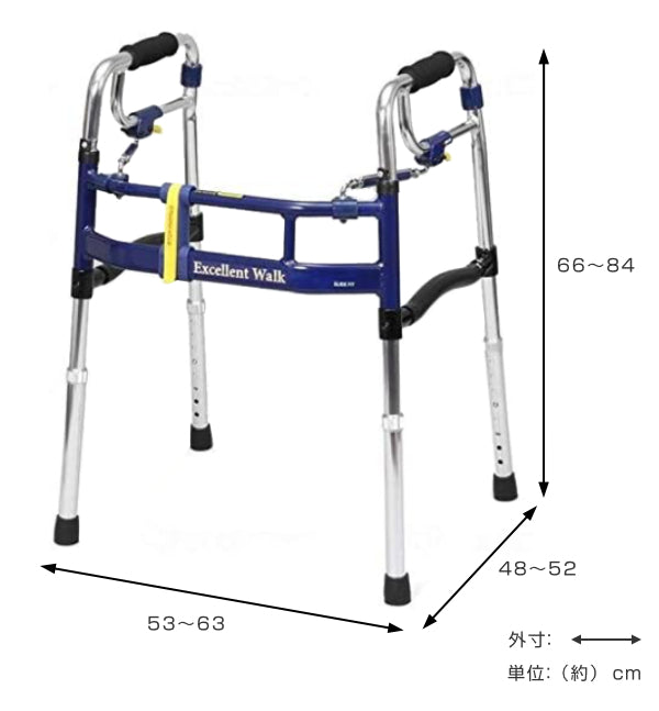 歩行器レギュラータイプ固定型折りたたみ幅調整高さ調整伸縮スライドフィットEX非課税