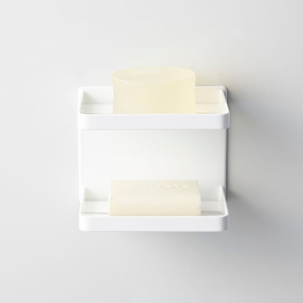 山崎実業MISTマグネットバスルームソープトレー2段ミスト