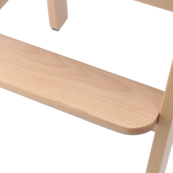 ベビーチェア幅35cm木製高さ調整キッズチェア椅子天然木合成皮革