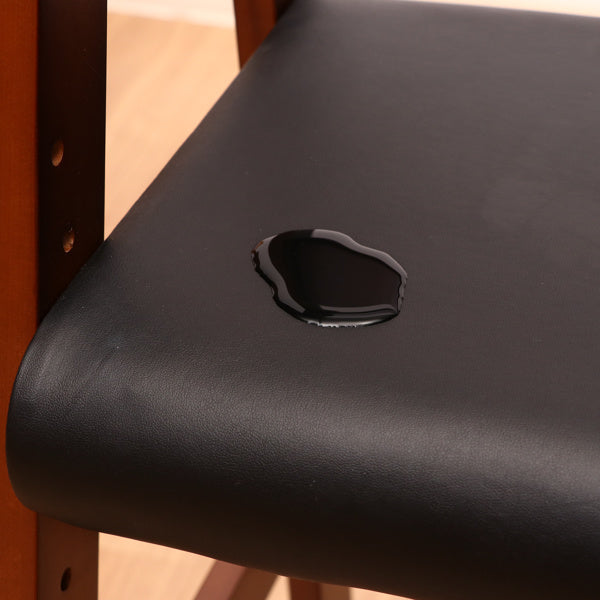 ベビーチェア幅35cm木製高さ調整キッズチェア椅子天然木合成皮革