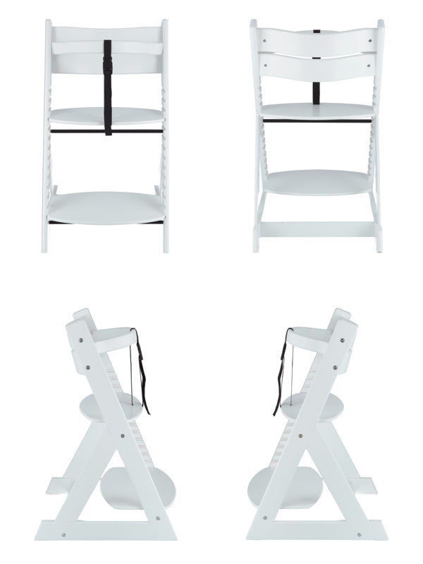 ベビーチェア幅45cm木製高さ調整キッズチェア椅子天然木足置き