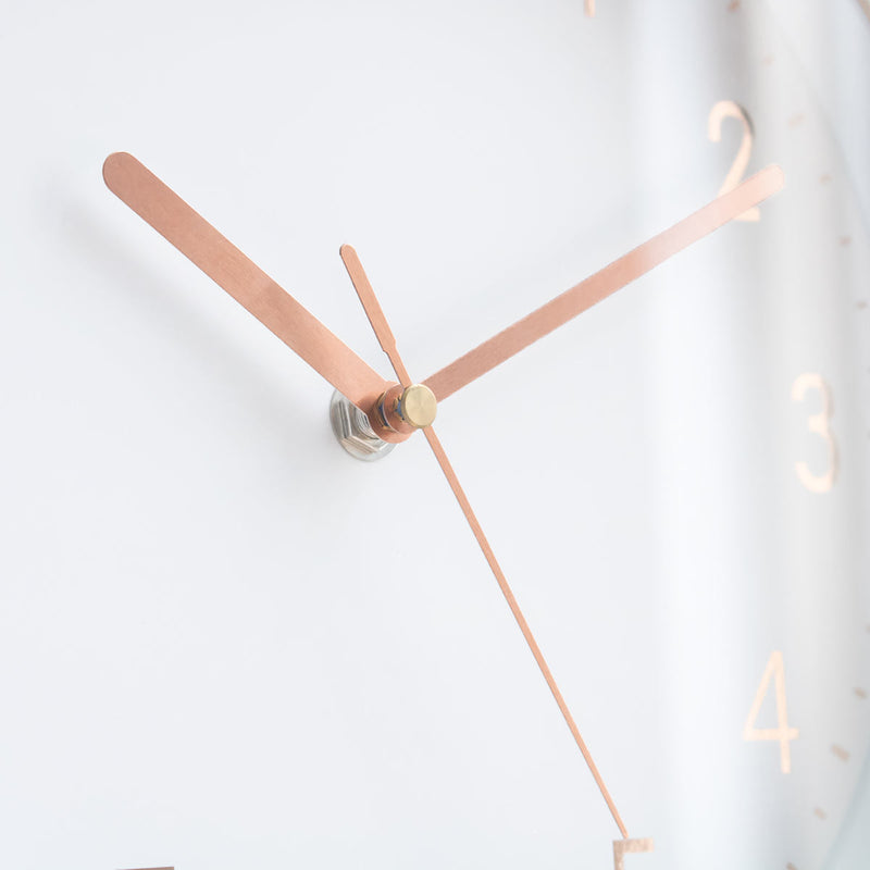 掛け時計直径約25cm電波時計北欧風壁掛け時計連続秒針