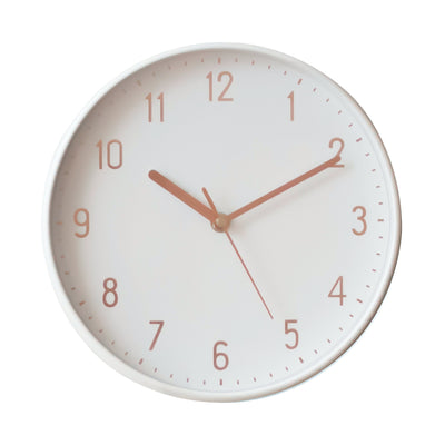 掛け時計 直径 約 25cm 電波時計 北欧風 壁掛け 時計 連続秒針