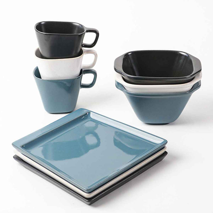 プレート19cmsquarepotteryスクエアポタリー磁器