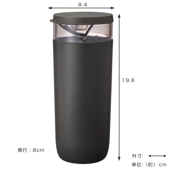 マーナ保存容器520mlコーヒー計量キャニスター一杯分計量機能付き