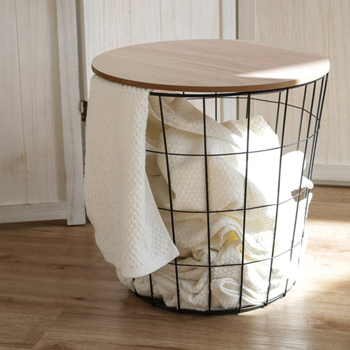 ランドリーバスケットふた付きランドリーバスケット小ふた付き洗濯かごバスケット