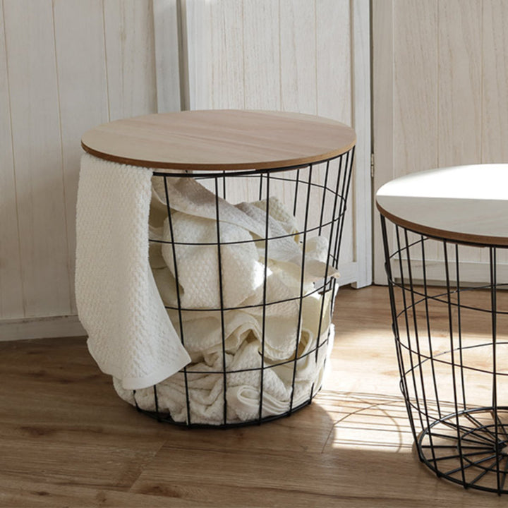 ランドリーバスケットふた付きランドリーバスケット小ふた付き洗濯かごバスケット