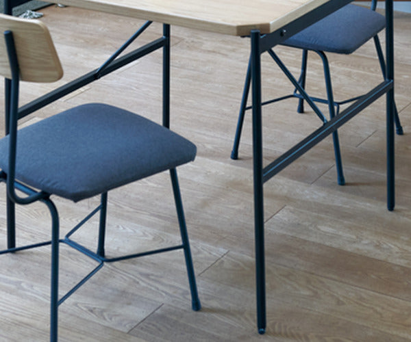 ダイニングテーブルグラム幅75cm木製天然木突板コンパクトスチール脚ダイニングテーブルつくえ