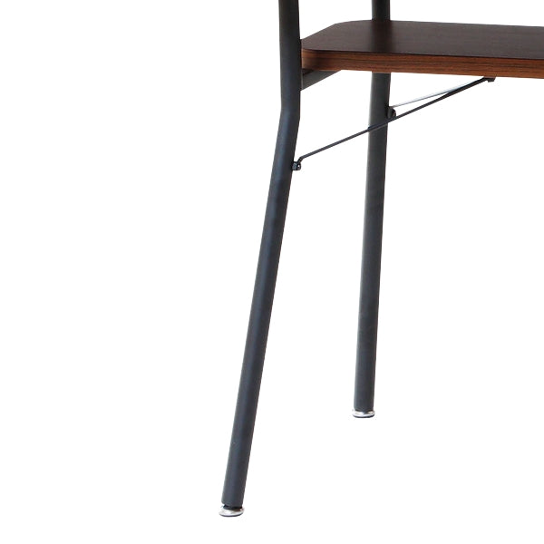 ダイニングテーブル幅110cmミルドダイニングテーブル木目調スチール脚棚ラック収納