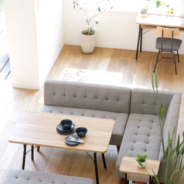 ダイニングテーブル幅110cmミルドダイニングテーブル木目調スチール脚棚ラック収納