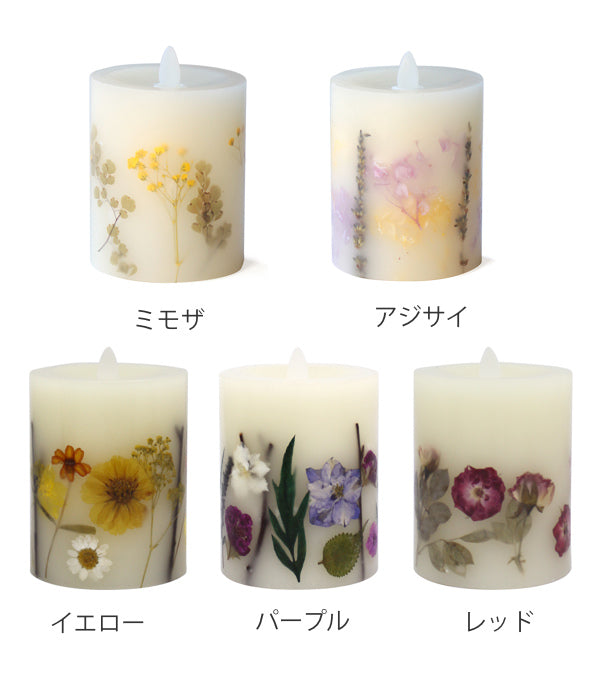 キャンドルショートLED花