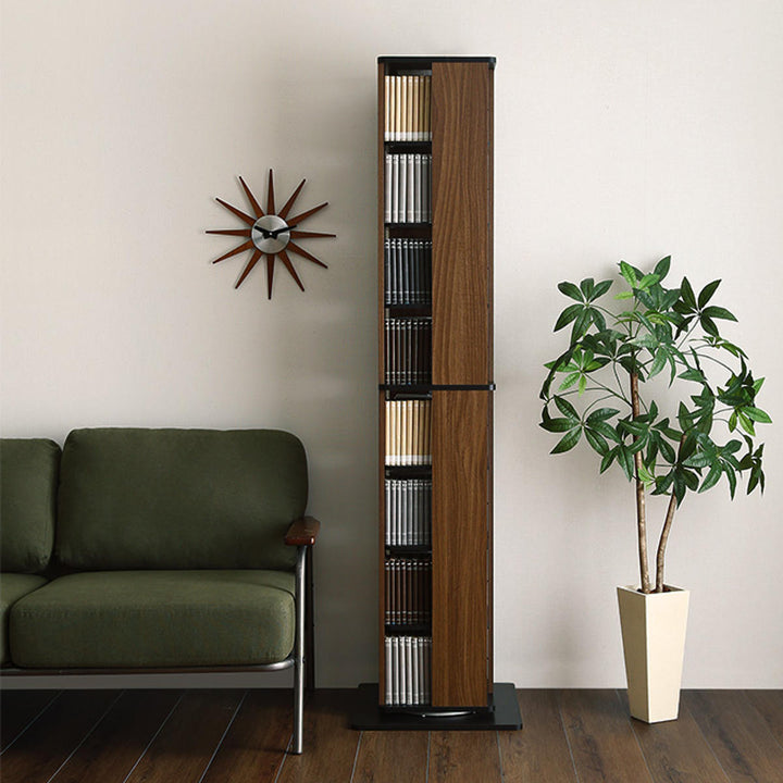 回転式コミックラック8段ブックシェルフ高さ181cm