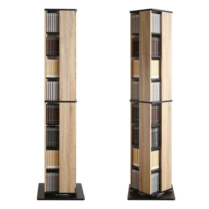 回転式コミックラック8段ブックシェルフ高さ181cm