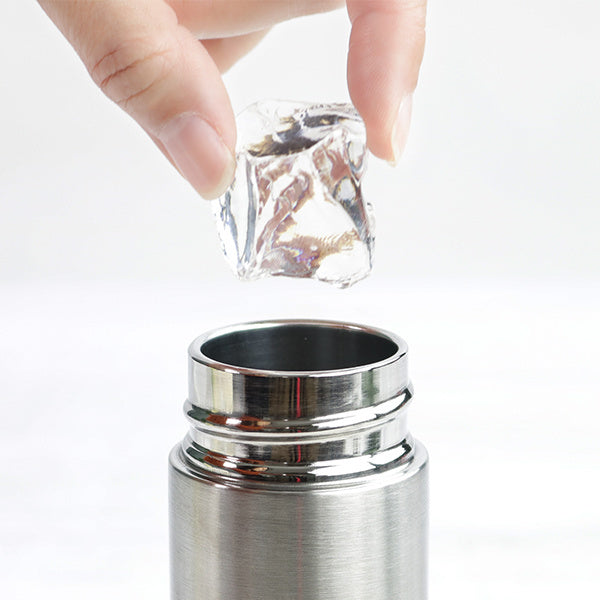 水筒マグミニ130ml木目調サーモステンレスボトル直飲み