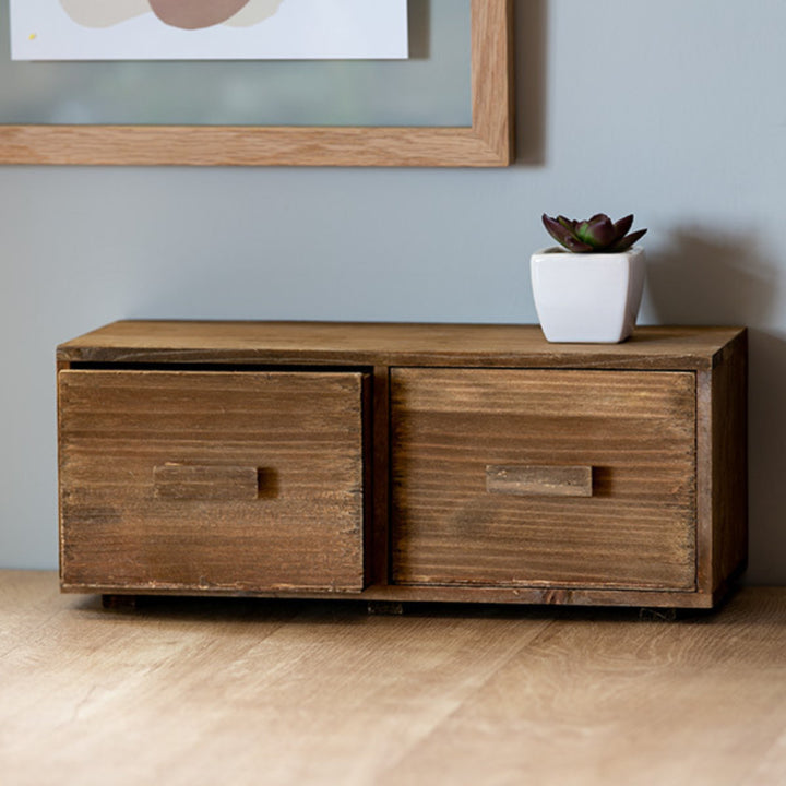 チェスト幅33×奥行14×高さ13.5cmS小物収納ドゥー木製収納ボックス卓上