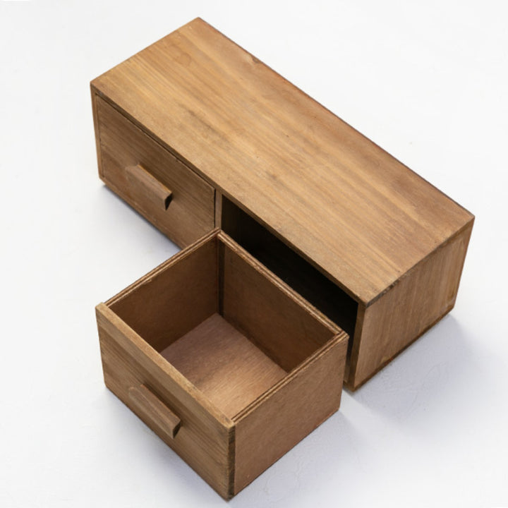 チェスト幅33×奥行14×高さ13.5cmS小物収納ドゥー木製収納ボックス卓上