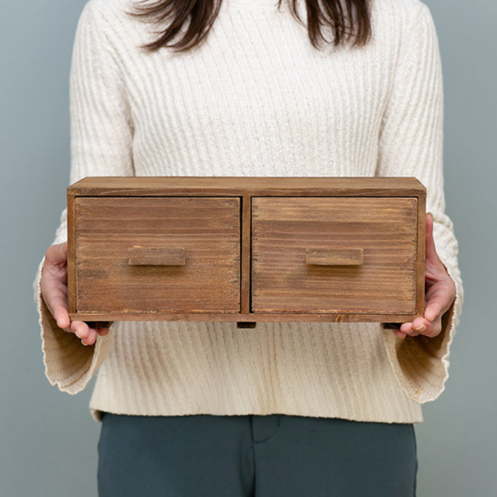 チェスト幅33×奥行14×高さ13.5cmS小物収納ドゥー木製収納ボックス卓上