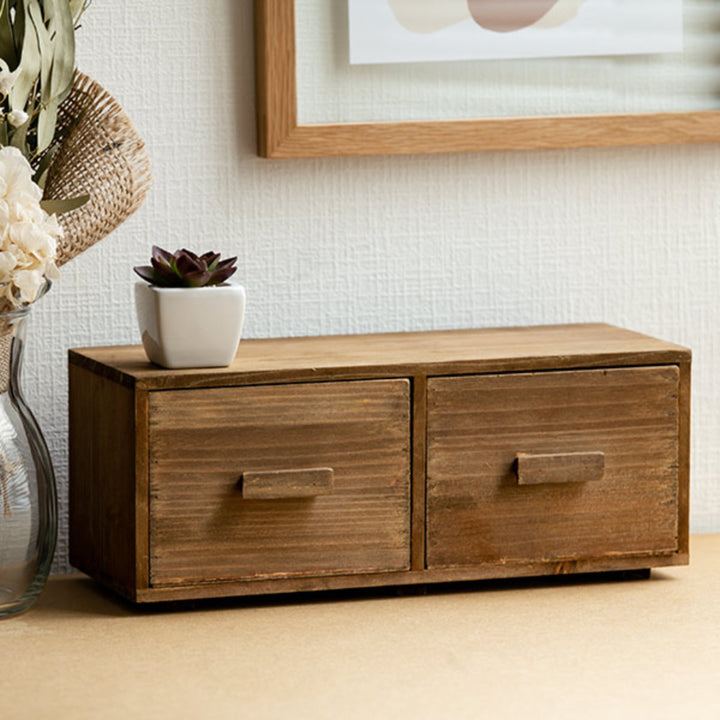 チェスト幅33×奥行14×高さ13.5cmS小物収納ドゥー木製収納ボックス卓上