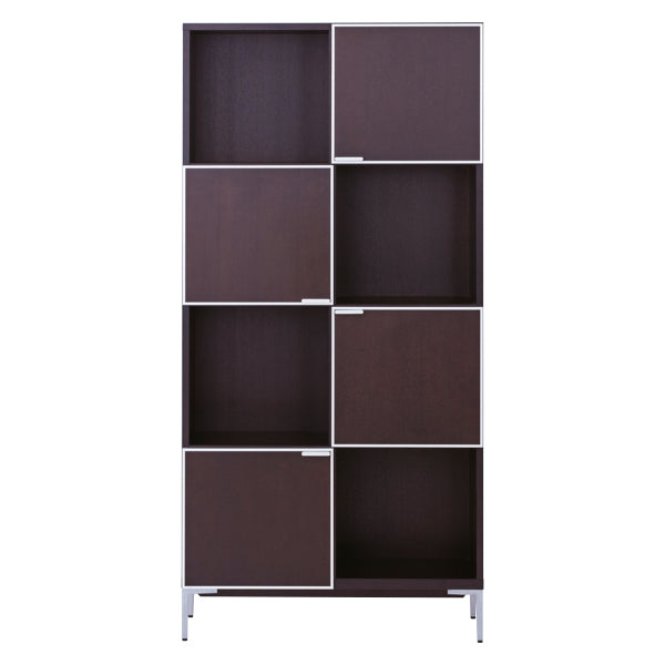 シェルフ4段リビング収納モダンデザインピアット幅85cm