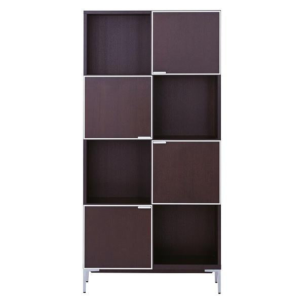 シェルフ4段リビング収納モダンデザインピアット幅85cm