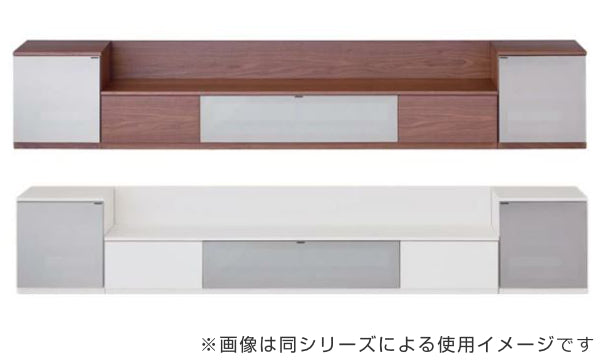 サイドキャビネット右開きハーフミラー扉エディス幅45cm