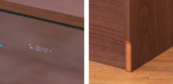 サイドキャビネット右開きハーフミラー扉エディス幅45cm