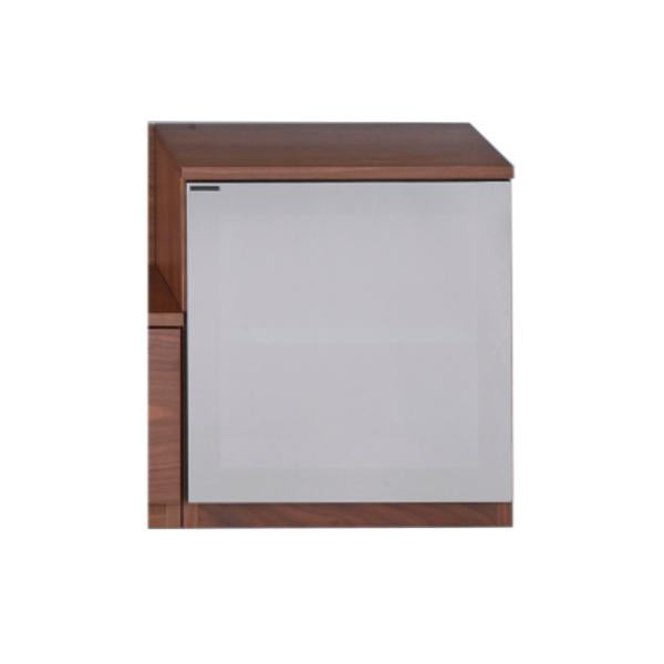 サイドキャビネット右開きハーフミラー扉エディス幅45cm