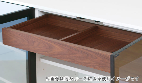 キャビネットリビング収納ブラックガラス扉エディス幅165cm