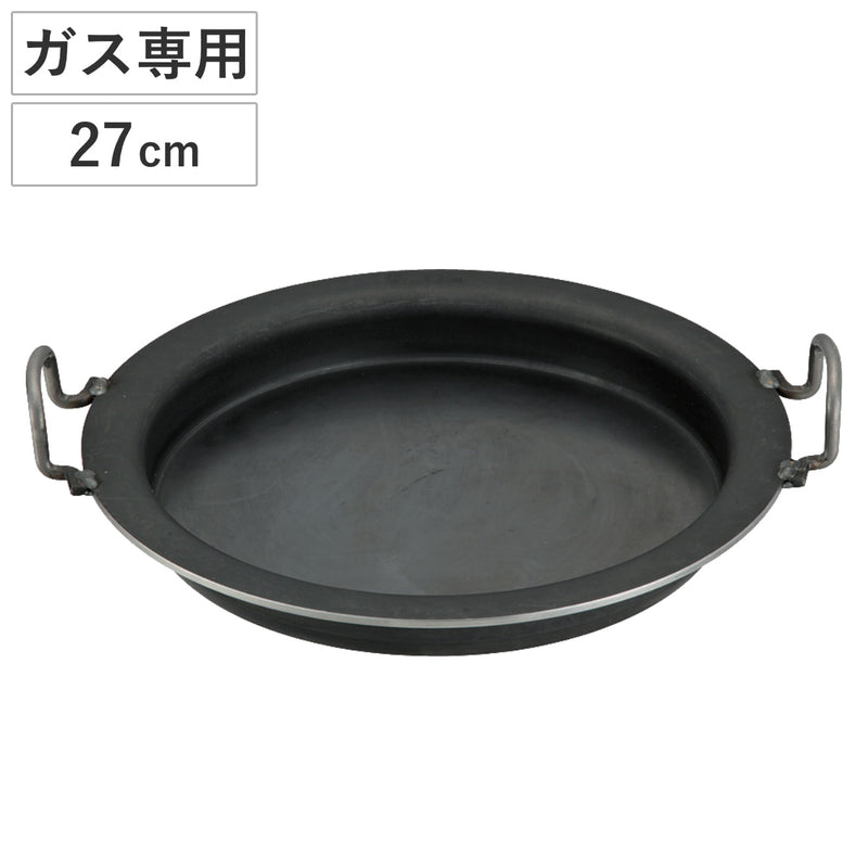 餃子鍋27cmガス火専用鉄製業務用中尾アルミ日本製