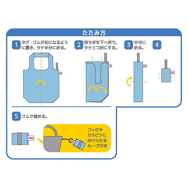 サーモスエコバッグポケットバッグ18L折りたたみマチ広A