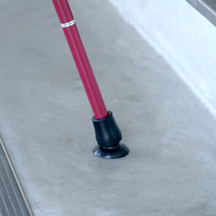 杖折りたたみ女性男性軽量おしゃれプレゼントカルガモE市松茜