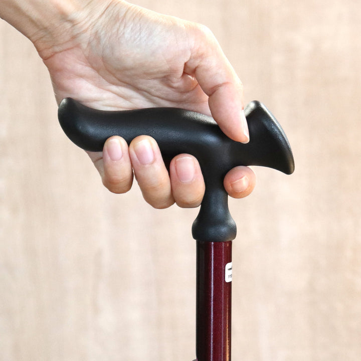 杖ステッキカルガモE4点DX伸縮男性女性自立式