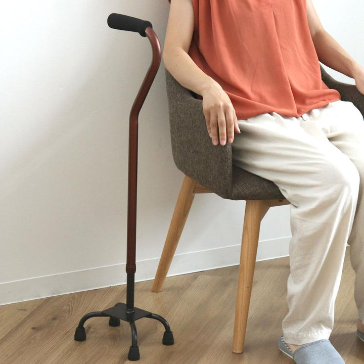 杖自立式軽量4点杖小アンバー女性男性おしゃれ