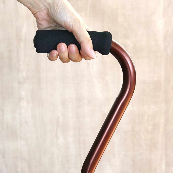 杖自立式軽量4点杖小アンバー女性男性おしゃれ