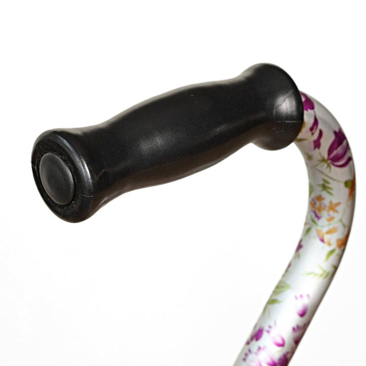 杖自立式軽量4点杖花柄すずらん女性おしゃれ