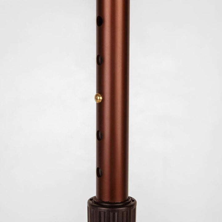 杖自立式2段型4点杖ブラウン