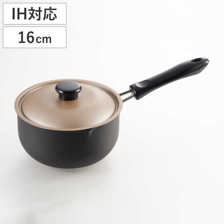 片手天ぷら鍋16cmIH対応鉄製蓋付き揚げ天日本製