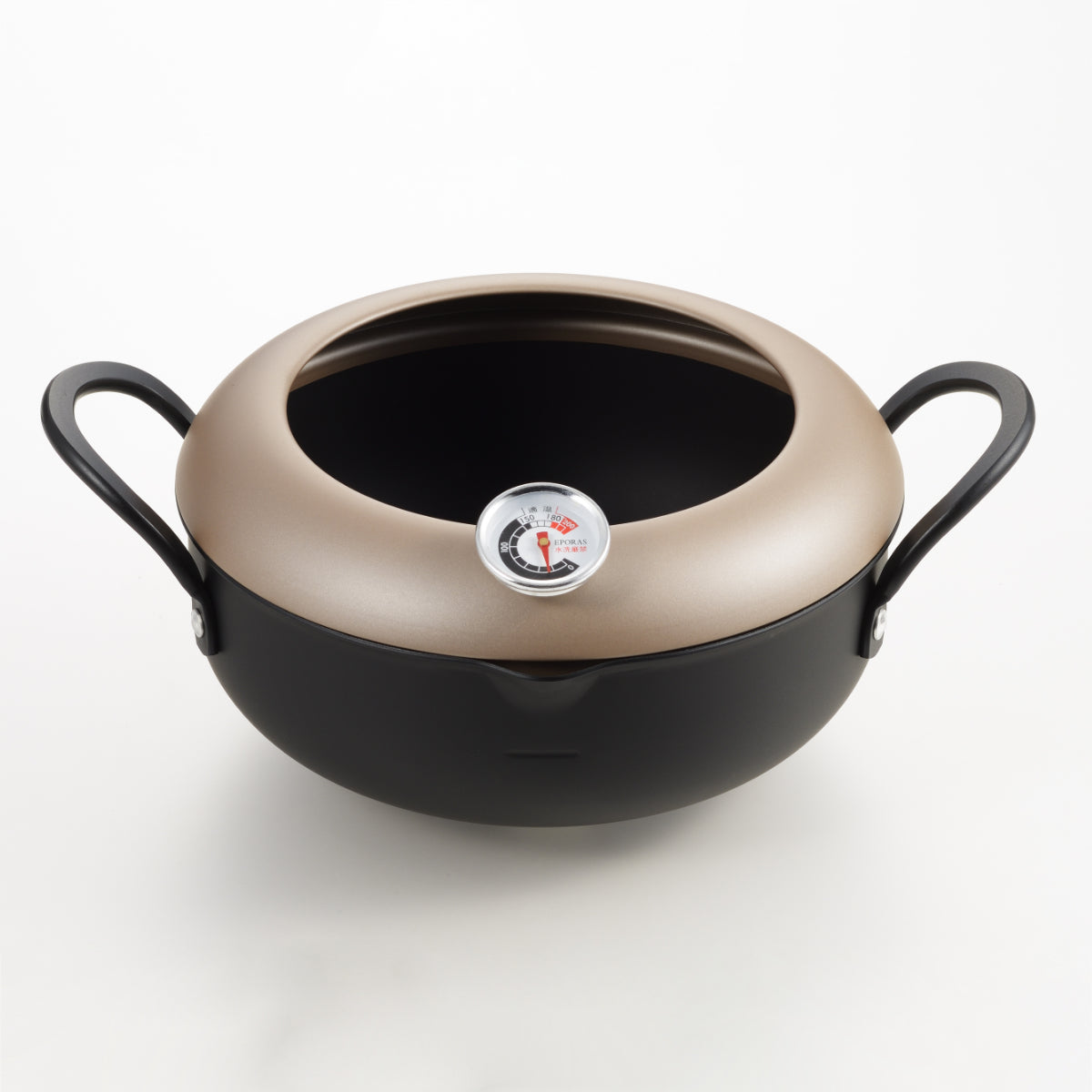 銅鍋 □□業務用 真鍮製 天ぷら鍋 両手鍋 重厚 厨房用□